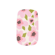 Abstract Florals in Bubblegum