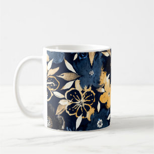 Abstract Florals: Watercolor Repeating Pattern Coffee Mug