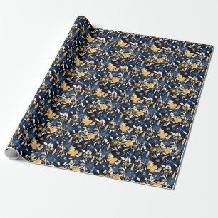 Abstract Florals: Watercolor Repeating Pattern Wrapping Paper