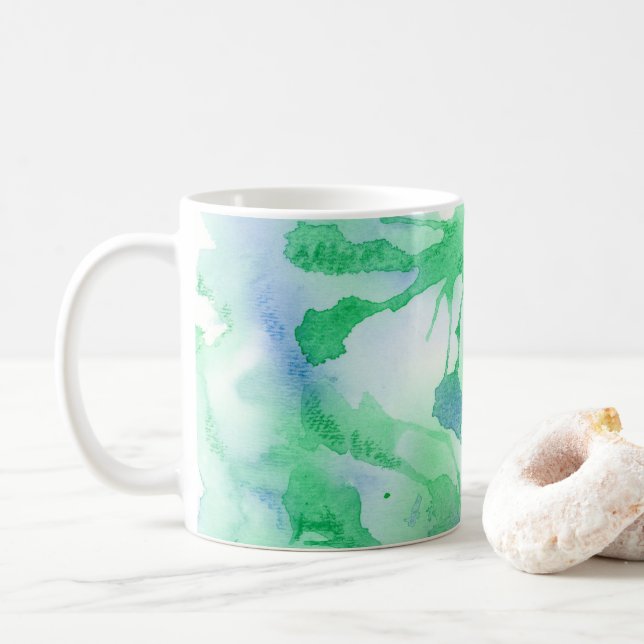 Abstract Flow on a Mug / Cup (With Donut)