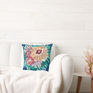 Abstract Flower Bouquet Painting Cushion