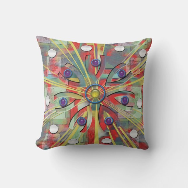 Abstract Flower Cushion (Front)