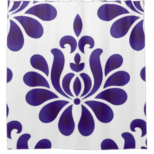 Abstract flower decorative ornament background dam shower curtain