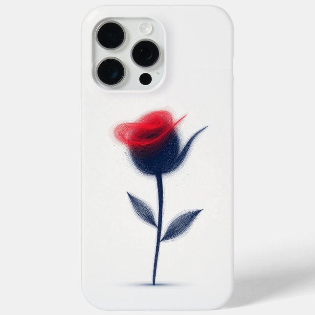 Abstract Flower Design Case-Mate iPhone Case (Back)