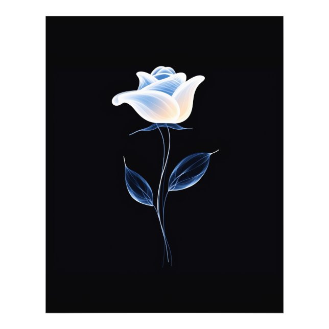 Abstract Flower Design Photo Print (Front)