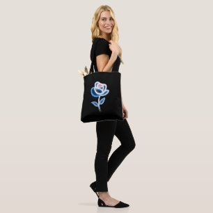 Abstract Flower Design Tote Bag