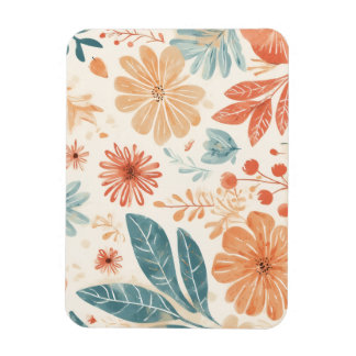 Abstract Flower Designed  Magnet