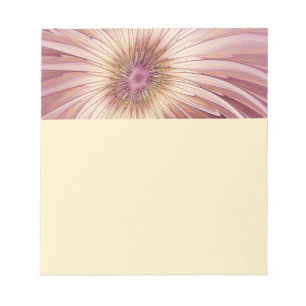 Abstract Flower Fractal Art & Shades of Burgundy Notepad