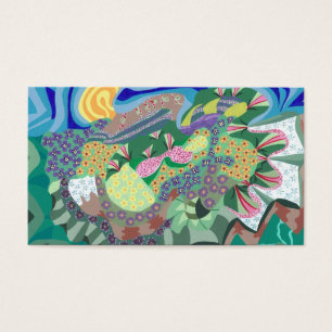 Abstract Flower Garden Artist Trading Card