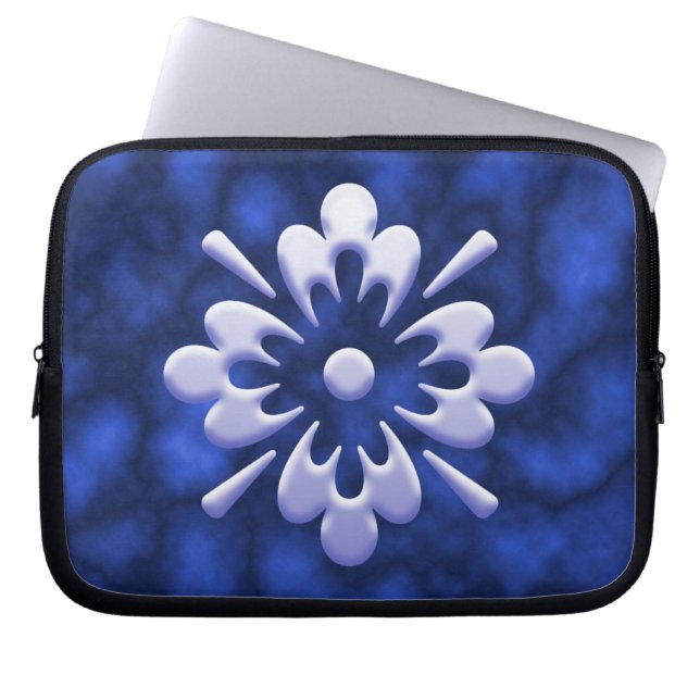 Abstract Flower Laptop Sleeve (Front)