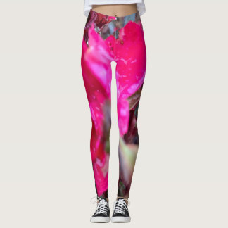 Abstract flower leggings