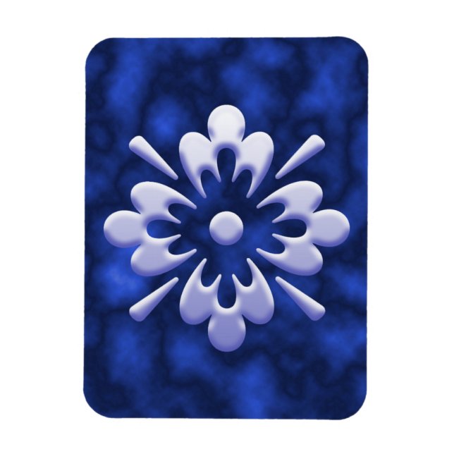 Abstract Flower Magnet (Vertical)