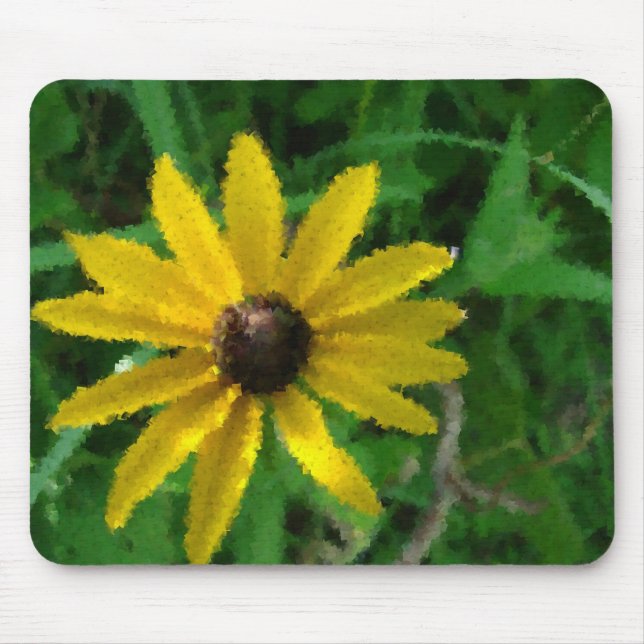 Abstract Flower Mouse Pad (Front)