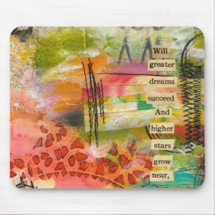 abstract flower mousepad