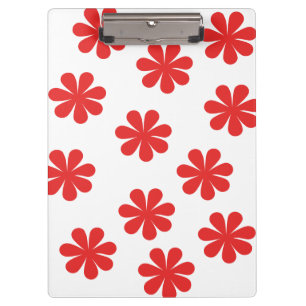 Abstract flower pattern clipboard