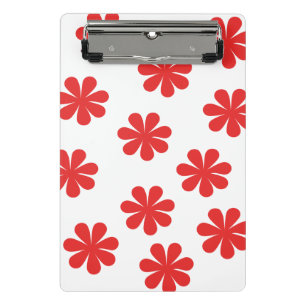 Abstract flower pattern mini clipboard