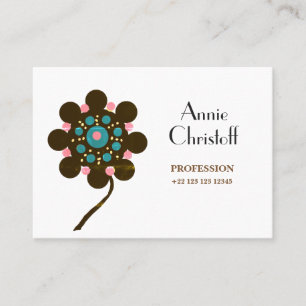 Abstract Flower Personalised  business card