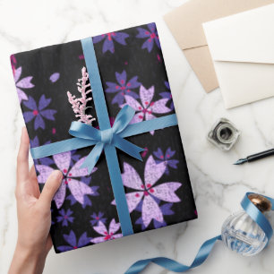 Abstract Flower Petals Wrapping Paper