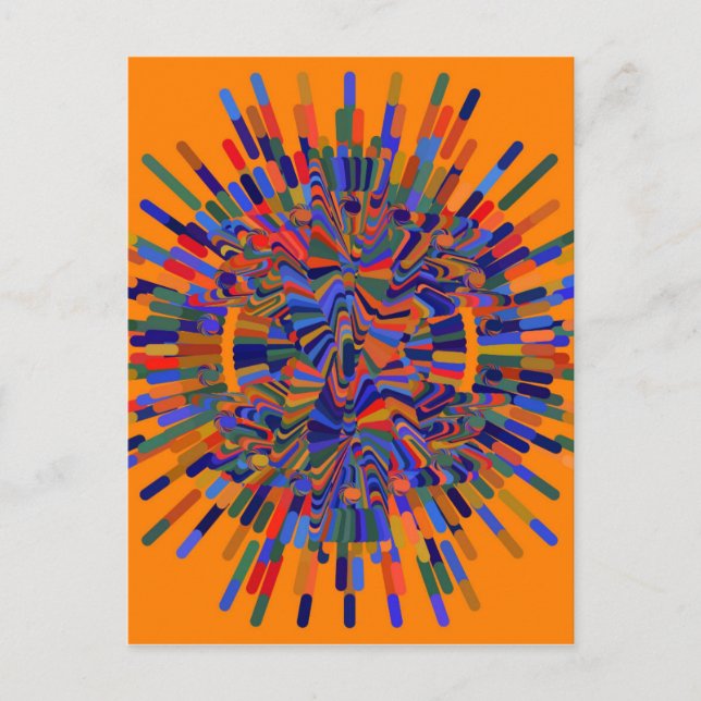 Abstract Flower Postcard (Front)