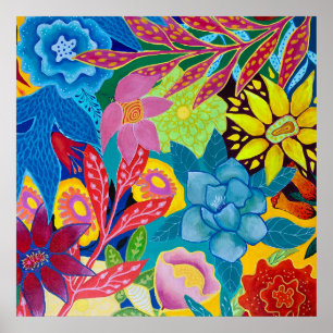 Abstract Flower Poster 