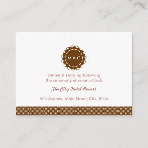 Abstract Flower Reception Enclosure Card