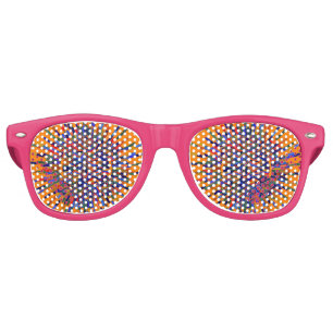 Abstract Flower Retro Sunglasses