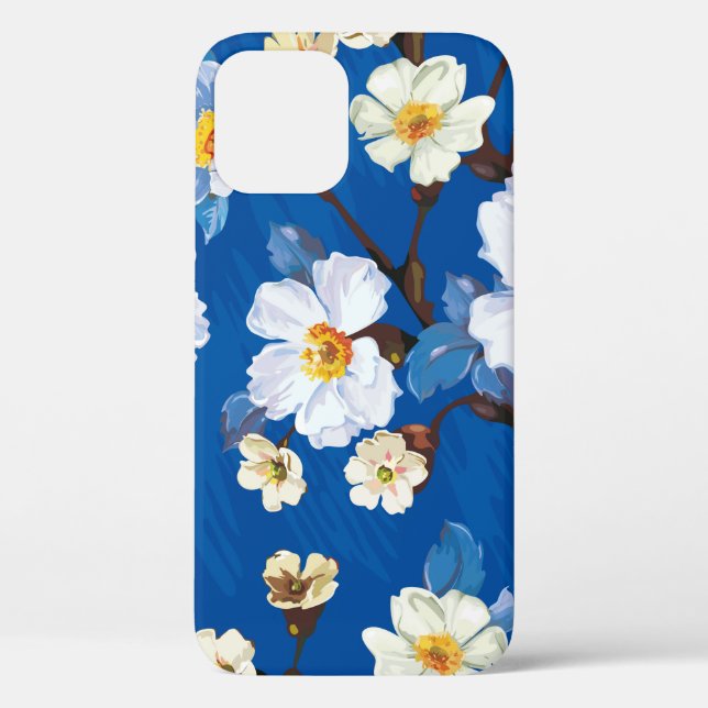 Abstract flower seamless pattern background. Elega Case-Mate iPhone Case (Back)