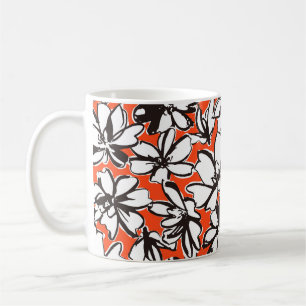 Abstract Flower Seamless Pattern Material Coffee Mug