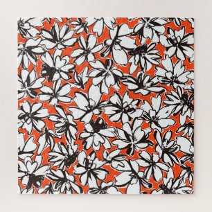 Abstract Flower Seamless Pattern Material Jigsaw Puzzle
