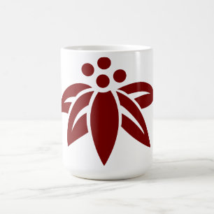 Abstract Flower Silhouette Coffee Mug