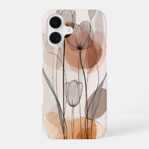 Abstract Flower Stack iPhone 16 Case