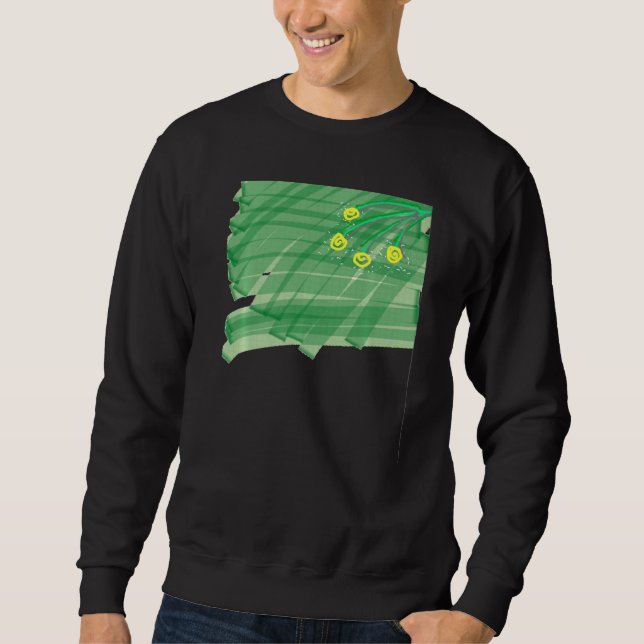 Abstract Flower Sweatshirt (Front)