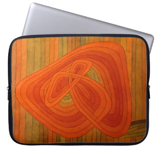 Abstract Flower Swirl Laptop Sleeve