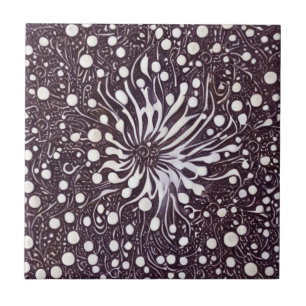 Abstract Flower Tile