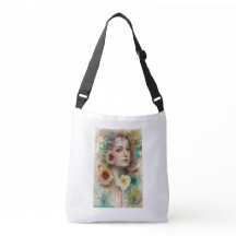 Abstract Flower Woman Portrait