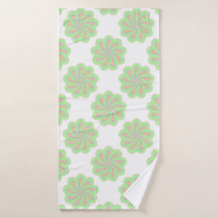 Abstract flowers. bath towel