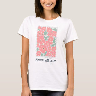 Abstract Flowers Blossom with Grace T-Shirt