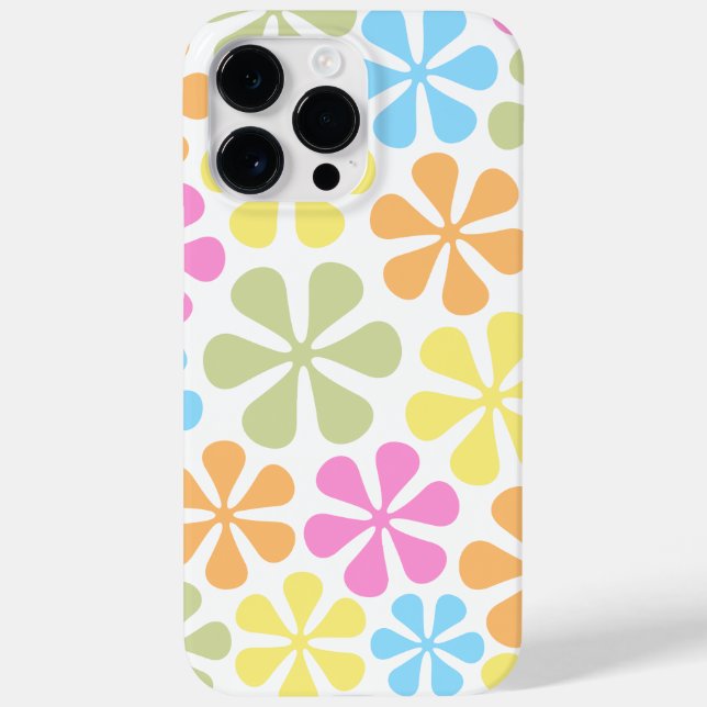 Abstract Flowers Bright Colour Mix Case-Mate iPhone Case (Back)