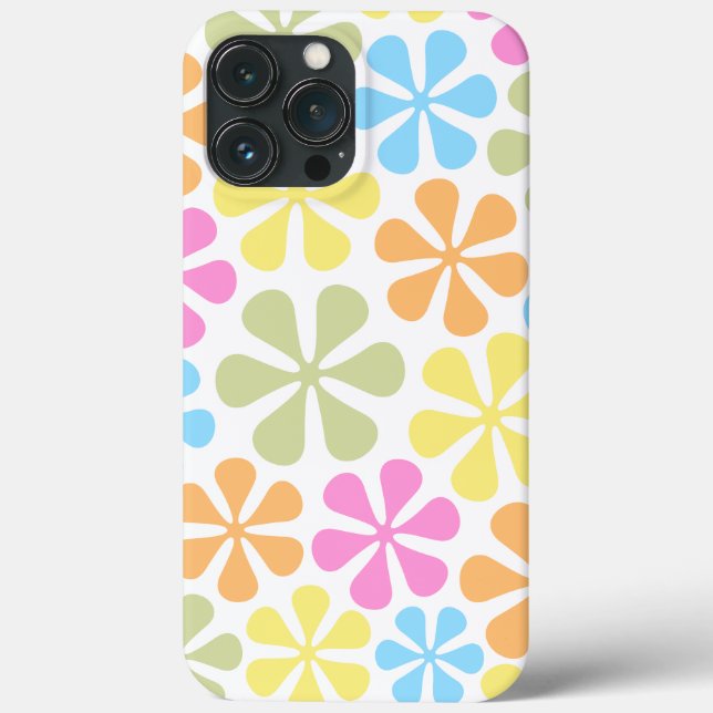 Abstract Flowers Bright Colour Mix Case-Mate iPhone Case (Back)