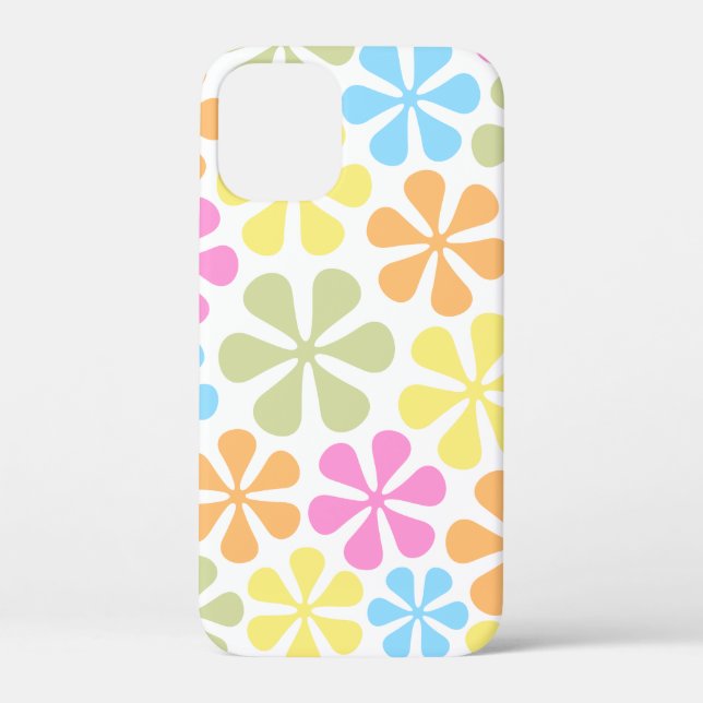 Abstract Flowers Bright Colour Mix Case-Mate iPhone Case (Back)