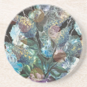 Abstract Flowers Coaster