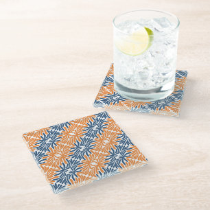 Abstract Flowers Elegance Coaster