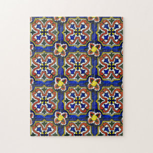 Abstract Flowers, Impressionistic Style Jigsaw Puzzle