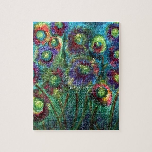 Abstract Flowers Jigsaw Puzzle (Vertical)
