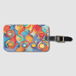 Abstract Flowers Luggage Tag