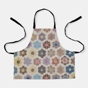Abstract Flowers Pattern Apron