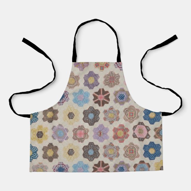 Abstract Flowers Pattern Apron (Front)