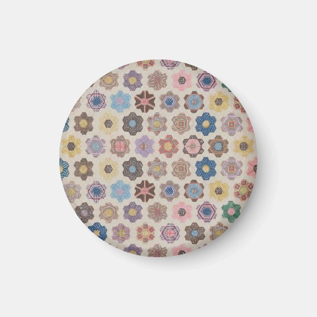 Abstract Flowers Pattern Magnet (Front)