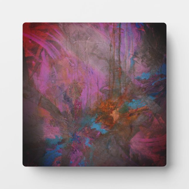 Abstract flowers plaque (Front)