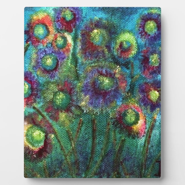 Abstract Flowers Plaque (Front)